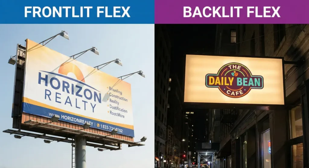 types of flex printing