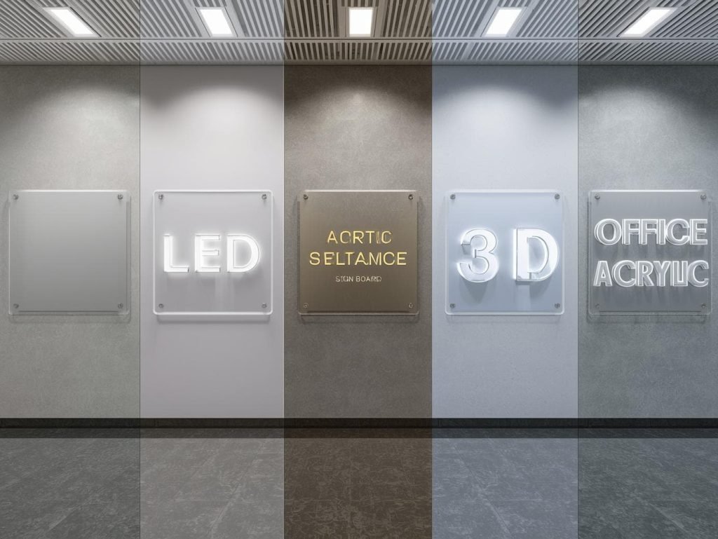 acrylic sign board in India